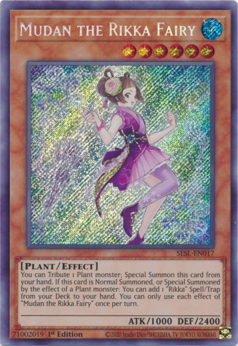 Mudan the Rikka Fairy [SESL-EN017] Secret Rare | The CG Realm