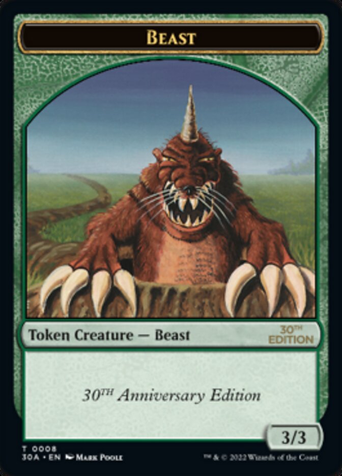 Beast Token (30A-008) - 30th Anniversary Tokens