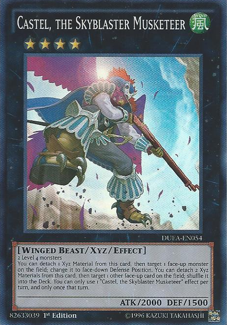 Castel, the Skyblaster Musketeer [DUEA-EN054] Super Rare | The CG Realm