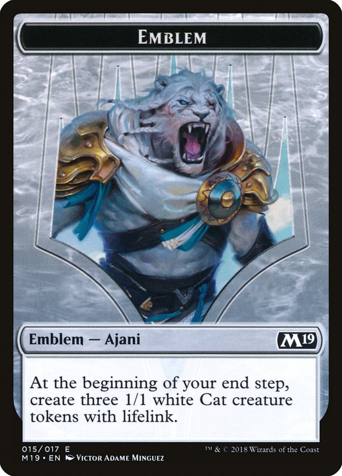 Ajani, Adversary of Tyrants Emblem [Core Set 2019 Tokens] | The CG Realm