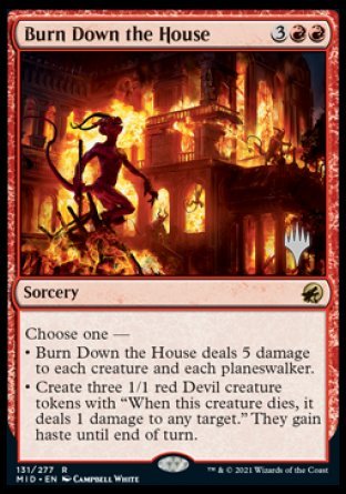 Burn Down the House (Promo Pack) [Innistrad: Midnight Hunt Promos] | The CG Realm