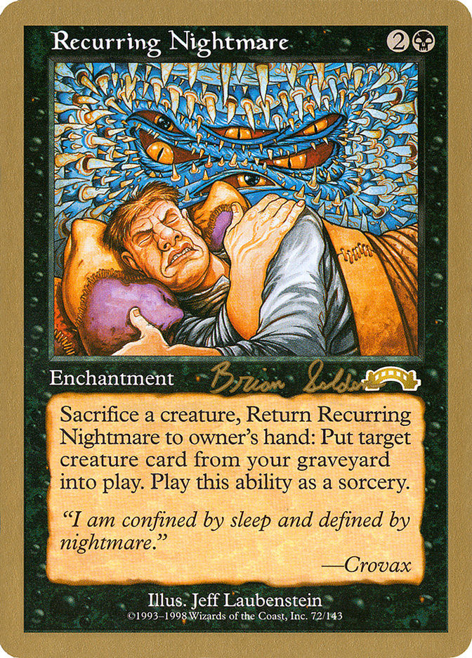 Recurring Nightmare (Brian Selden) [World Championship Decks 1998] | The CG Realm