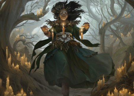 Candlegrove Witch 1 Art Card [Innistrad: Midnight Hunt Art Series] | The CG Realm