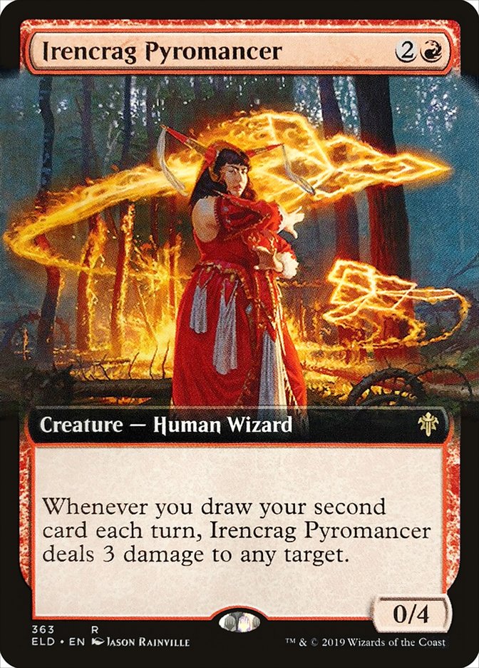 Irencrag Pyromancer (Extended Art) [Throne of Eldraine] | The CG Realm
