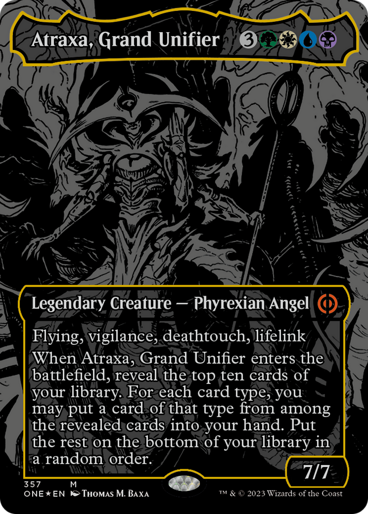 Atraxa, Grand Unifier (Oil Slick Raised Foil) [Phyrexia: All Will Be One] | The CG Realm