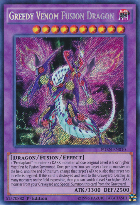 Greedy Venom Fusion Dragon [FUEN-EN010] Secret Rare | The CG Realm