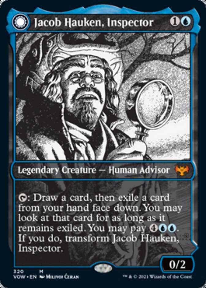 Jacob Hauken, Inspector (Showcase) (VOW-320) - Innistrad: Crimson Vow: (Showcase, Double Faced Transform)