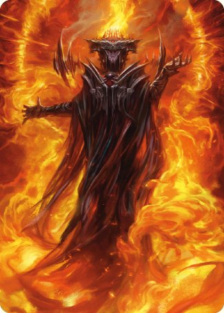 Sauron, the Dark Lord Art Card [The Lord of the Rings: Tales of Middle-earth Art Series] | The CG Realm