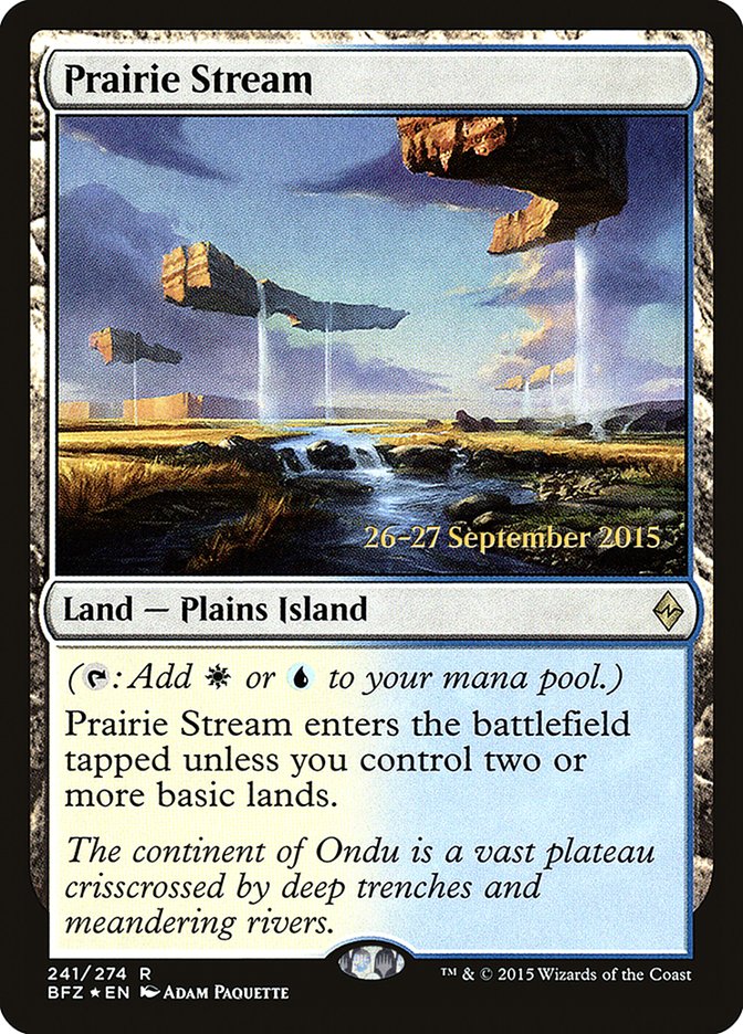 Prairie Stream [Battle for Zendikar Prerelease Promos] | The CG Realm