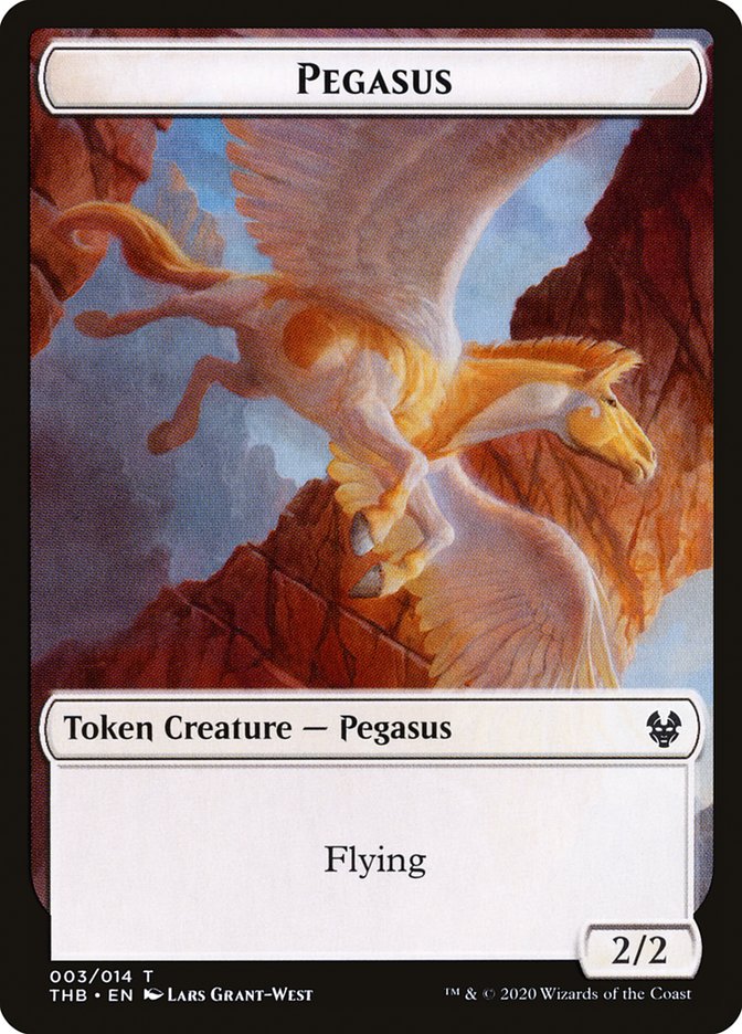 Human Soldier // Pegasus Double-Sided Token (THB-2 // 3) - Theros Beyond Death Tokens Foil