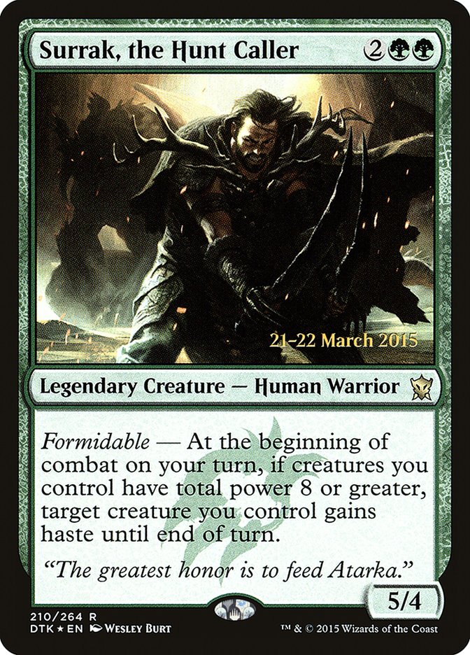 Surrak, the Hunt Caller [Dragons of Tarkir Prerelease Promos] | The CG Realm