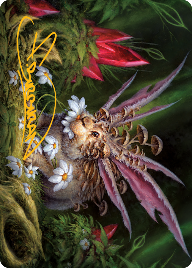 Placid Rottentail Art Card (Gold-Stamped Signature) [March of the Machine Art Series] | The CG Realm