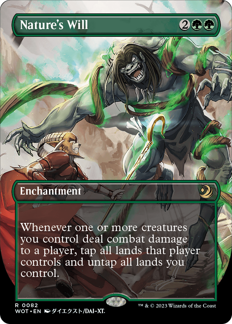 Nature's Will (Anime Borderless) [Wilds of Eldraine: Enchanting Tales] | The CG Realm