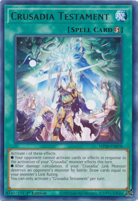 Crusadia Testament [MP20-EN078] Rare | The CG Realm