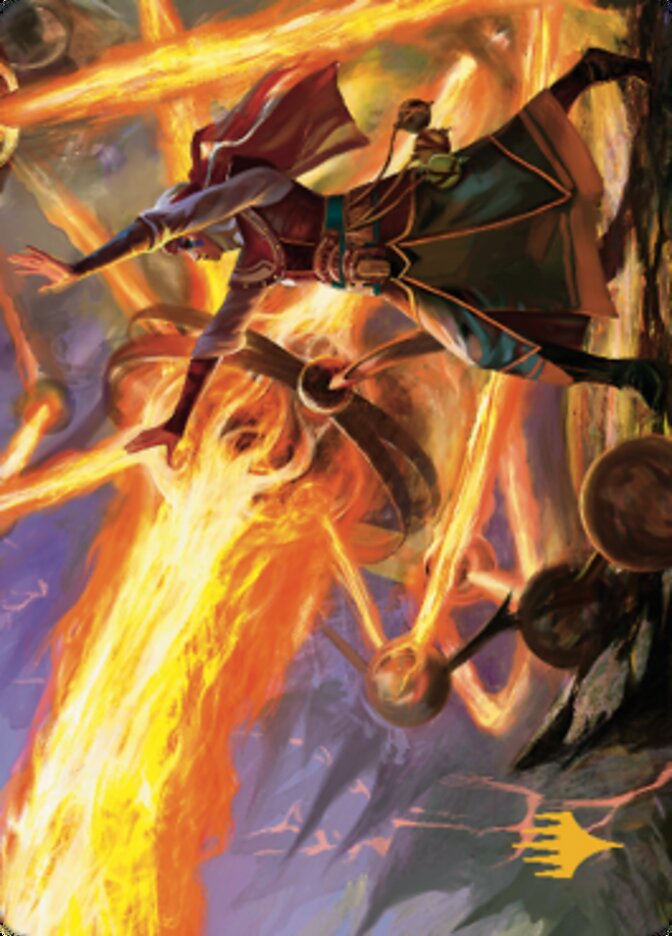 Ghitu Amplifier Art Card (Gold-Stamped Signature) [Dominaria United Art Series] | The CG Realm