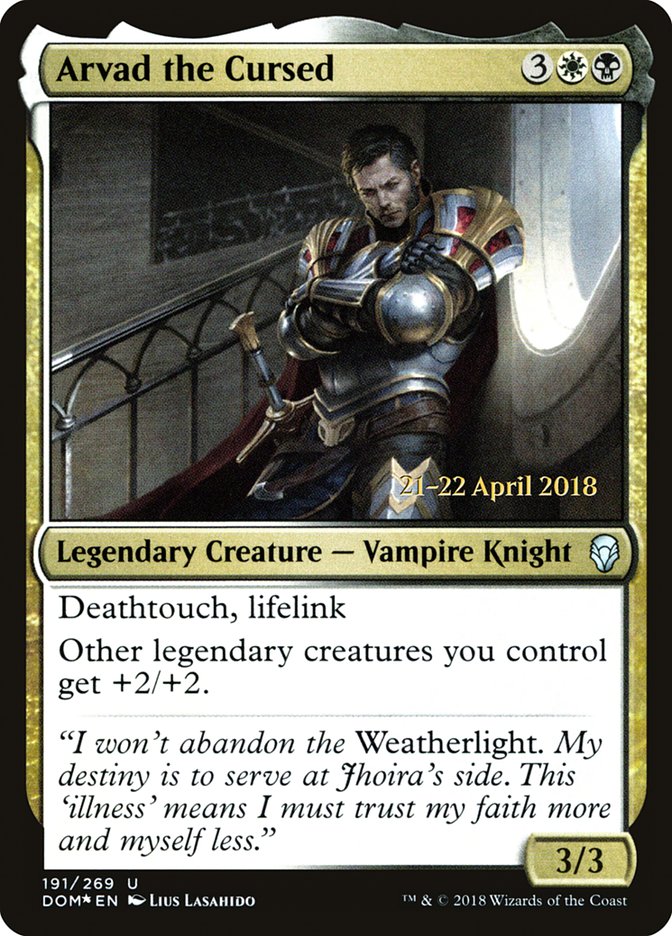 Arvad the Cursed [Dominaria Prerelease Promos] | The CG Realm