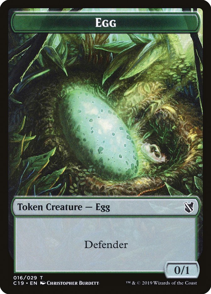 Gargoyle // Egg Double-Sided Token [Commander 2019 Tokens] | The CG Realm