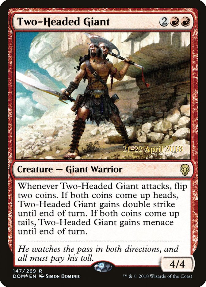 Two-Headed Giant [Dominaria Prerelease Promos] | The CG Realm