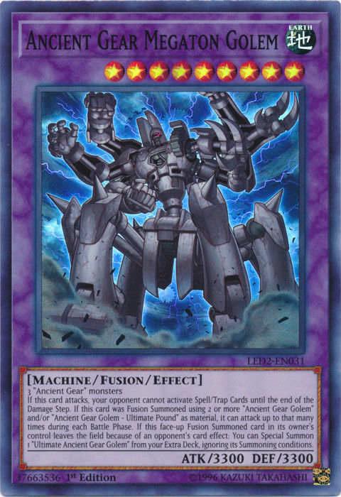 Ancient Gear Megaton Golem [LED2-EN031] Super Rare | The CG Realm