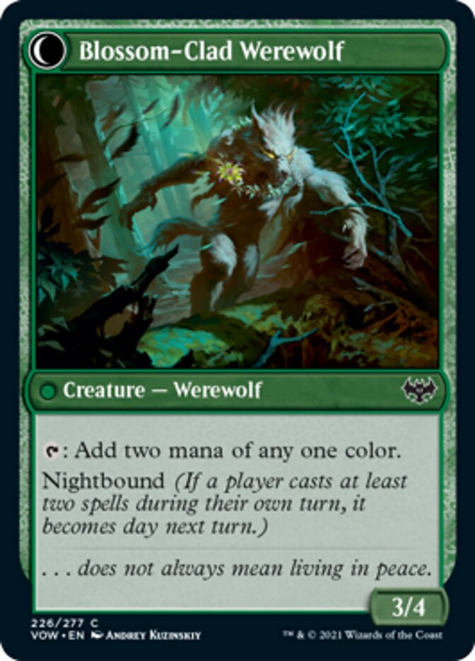 Weaver of Blossoms (VOW-226) - Innistrad: Crimson Vow: (Double Faced Transform)