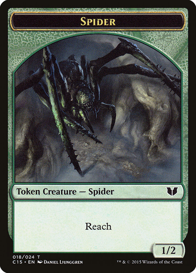Bear // Spider Double-Sided Token [Commander 2015 Tokens] | The CG Realm