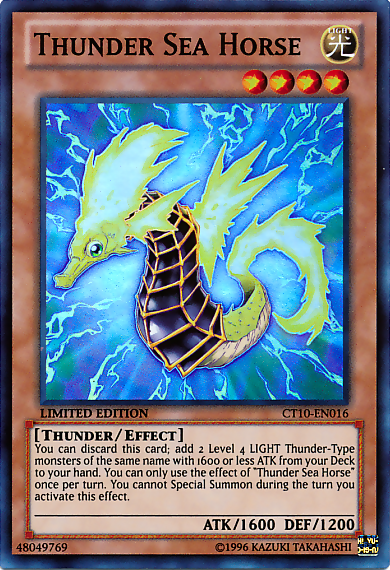 Thunder Sea Horse [CT10-EN016] Super Rare | The CG Realm