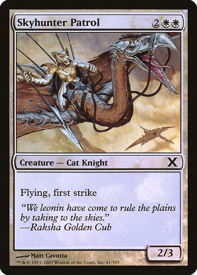 Skyhunter Patrol (Premium Foil) [Tenth Edition] | The CG Realm
