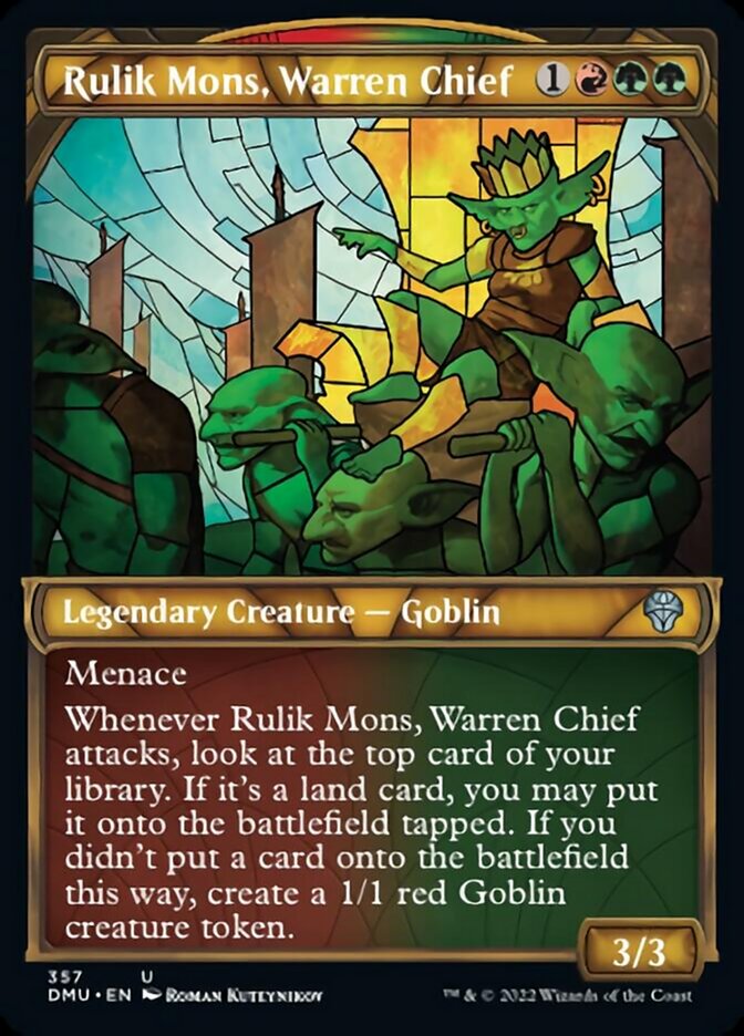 Rulik Mons, Warren Chief (Showcase Textured) [Dominaria United] | The CG Realm