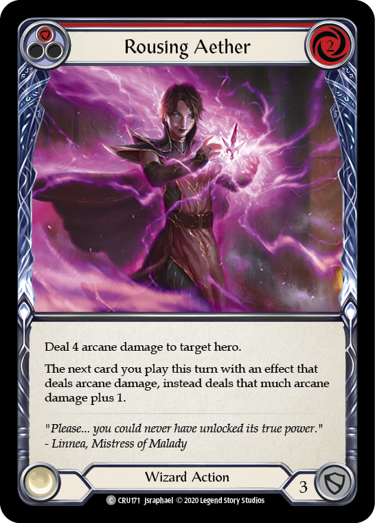 Rousing Aether (Red) [CRU171] (Crucible of War)  1st Edition Normal | The CG Realm
