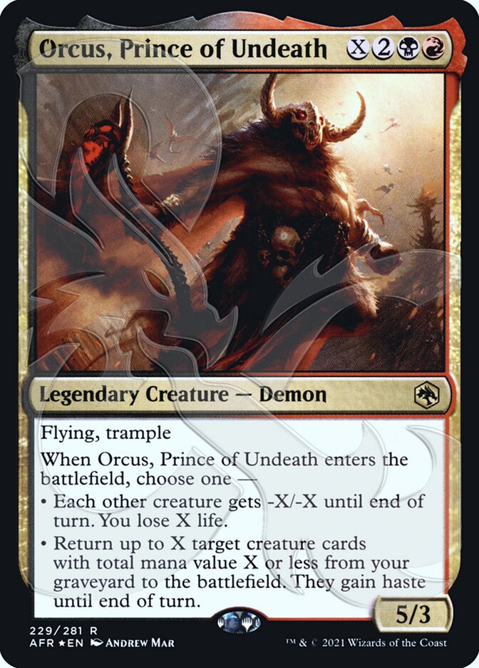 Orcus, Prince of Undeath (Ampersand Promo) [Dungeons & Dragons: Adventures in the Forgotten Realms Promos] | The CG Realm