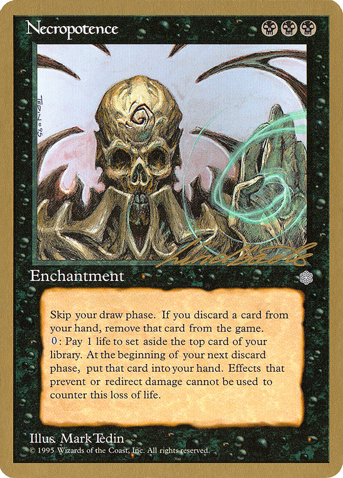 Necropotence (Leon Lindback) [Pro Tour Collector Set] | The CG Realm