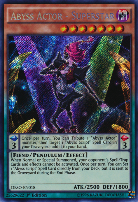 Abyss Actor - Superstar [DESO-EN018] Secret Rare | The CG Realm