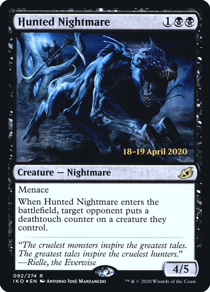 Hunted Nightmare [Ikoria: Lair of Behemoths Prerelease Promos] | The CG Realm
