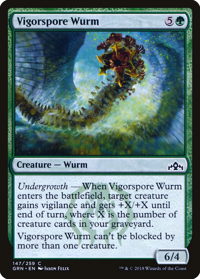 Vigorspore Wurm [Guilds of Ravnica] | The CG Realm