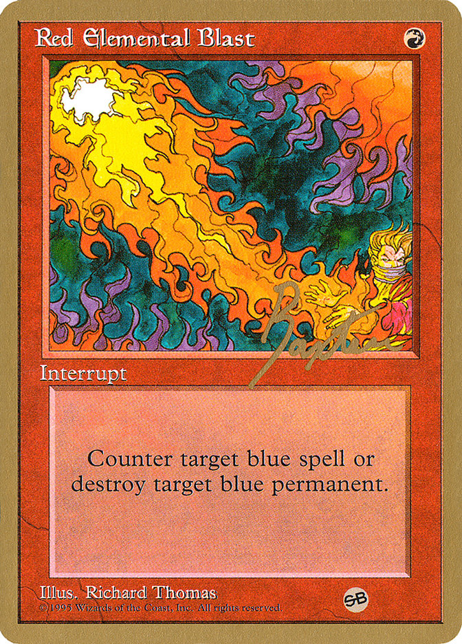 Red Elemental Blast (George Baxter) (SB) [Pro Tour Collector Set] | The CG Realm
