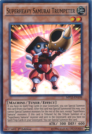 Superheavy Samurai Trumpeter [MP15-EN198] Super Rare | The CG Realm