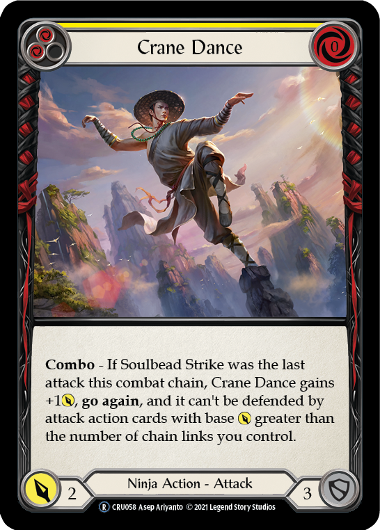 Crane Dance (Yellow) [U-CRU058] (Crucible of War Unlimited)  Unlimited Normal | The CG Realm
