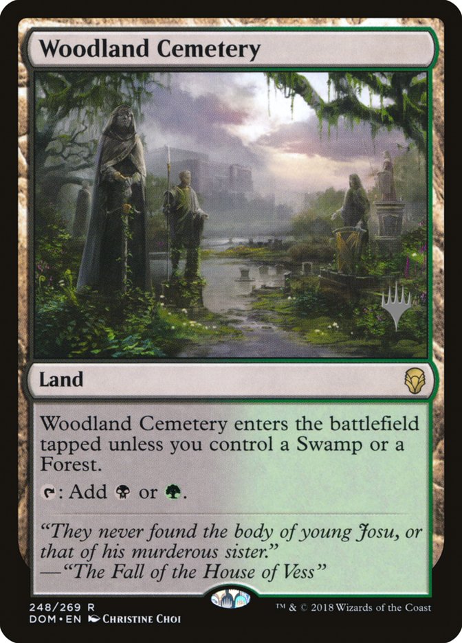 Woodland Cemetery (Promo Pack) [Dominaria Promos] | The CG Realm
