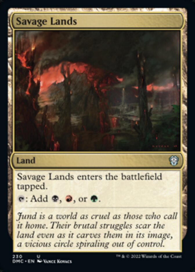 Savage Lands [Dominaria United Commander] | The CG Realm