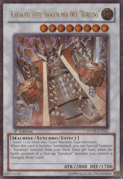 Karakuri Steel Shogun mdl 00X "Bureido" [STOR-EN042] Ultimate Rare | The CG Realm