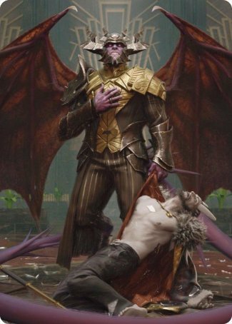Ob Nixilis, the Adversary 1 Art Card [Streets of New Capenna Art Series] | The CG Realm