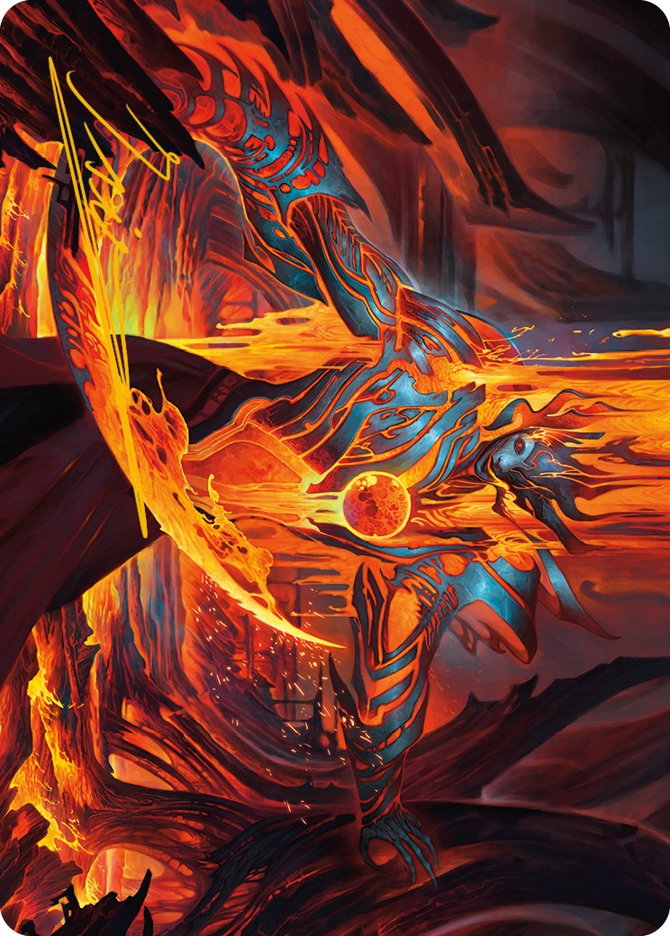 Free From Flesh Art Card (Gold-Stamped Signature) [Phyrexia: All Will Be One Art Series] | The CG Realm