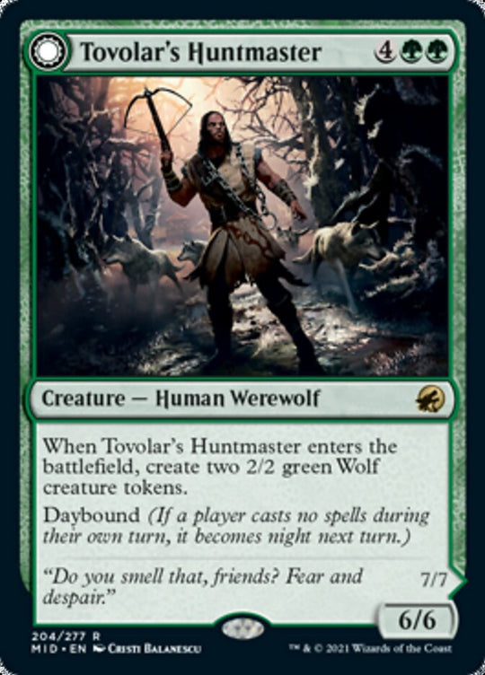 Tovolar's Huntmaster (MID-204) - Innistrad: Midnight Hunt: (Double Faced Transform)