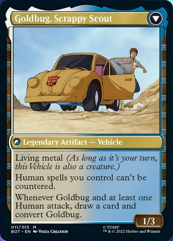 Goldbug, Humanity's Ally // Goldbug, Scrappy Scout [Transformers] | The CG Realm