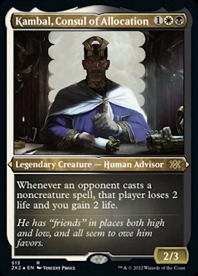 Kambal, Consul of Allocation (Foil Etched) [Double Masters 2022] | The CG Realm