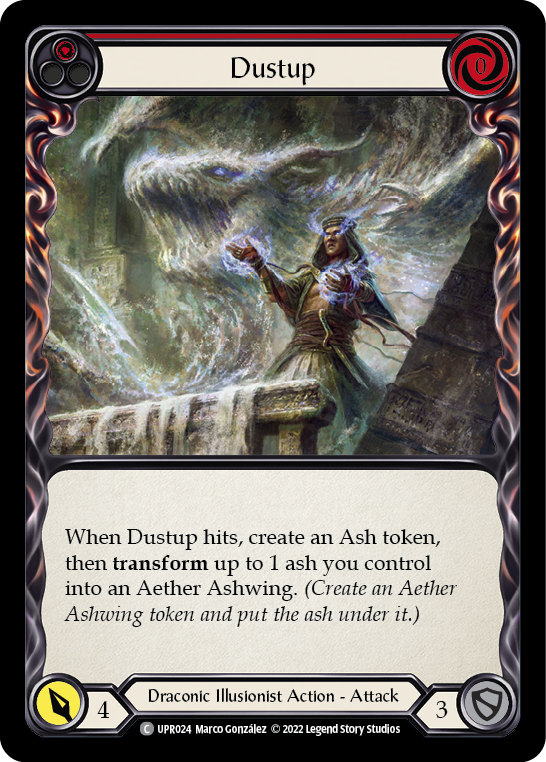 Dustup (Red) [UPR024] (Uprising)  Rainbow Foil | The CG Realm
