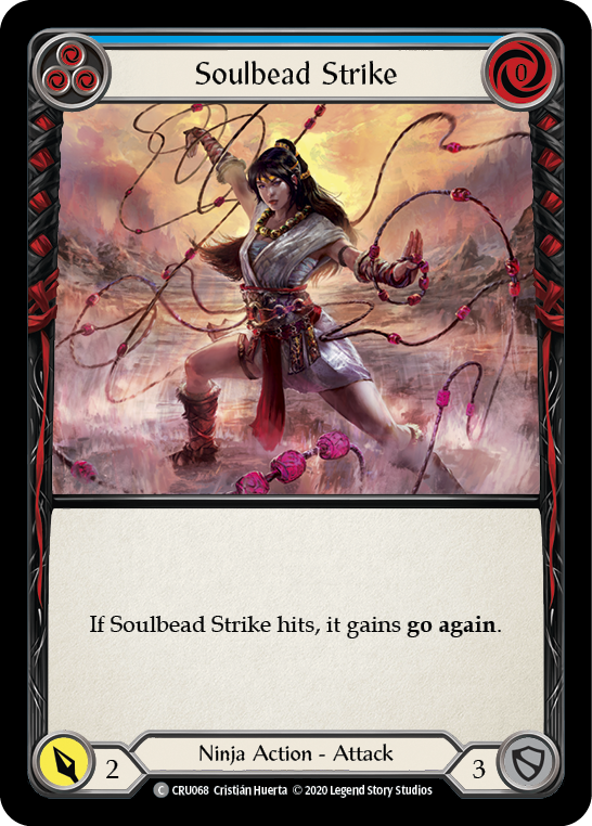 Soulbead Strike (Blue) [CRU068] (Crucible of War)  1st Edition Normal | The CG Realm