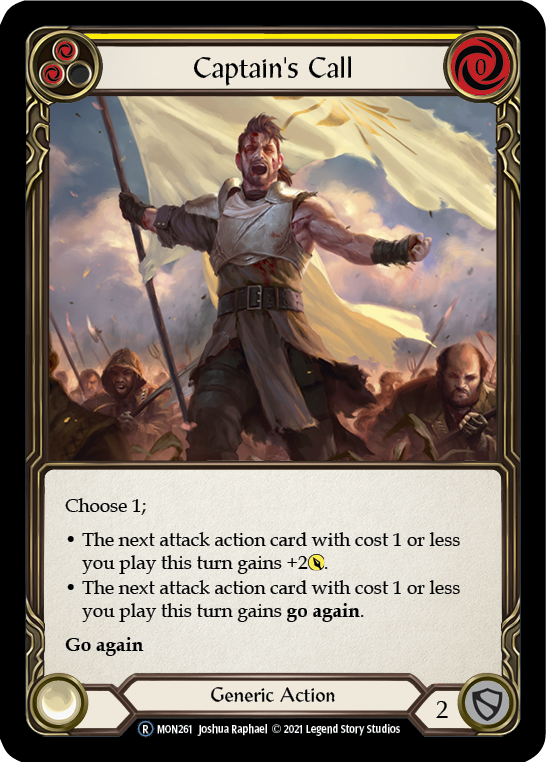 Captain's Call (Yellow) [U-MON261-RF] (Monarch Unlimited)  Unlimited Rainbow Foil | The CG Realm