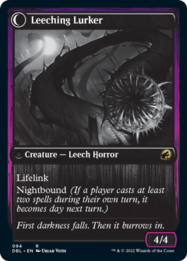 Curse of Leeches (DBL-094) - Innistrad: Double Feature: (Double Faced Transform)