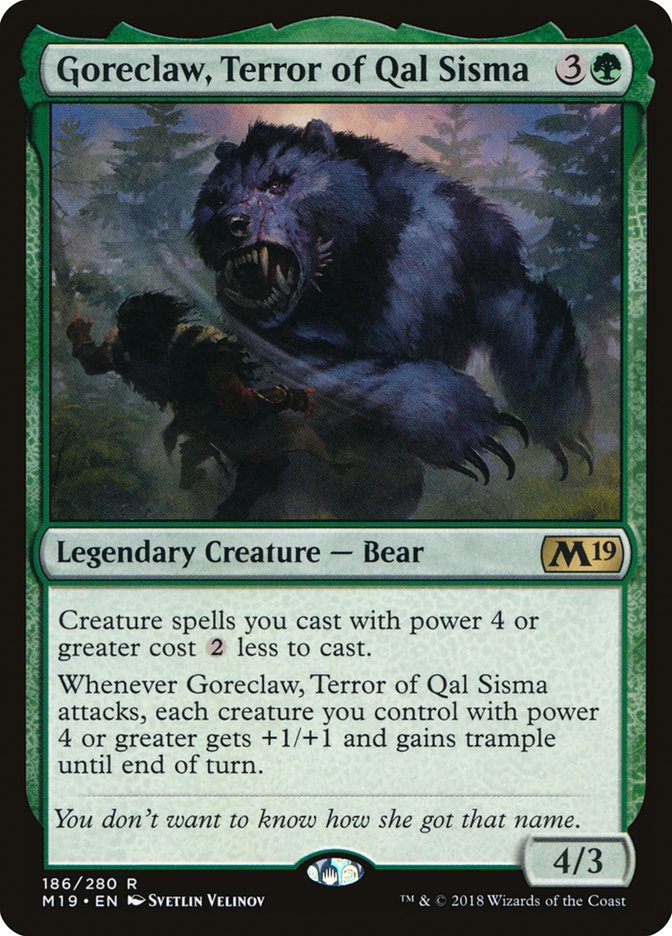 Goreclaw, Terror of Qal Sisma [Core Set 2019] | The CG Realm